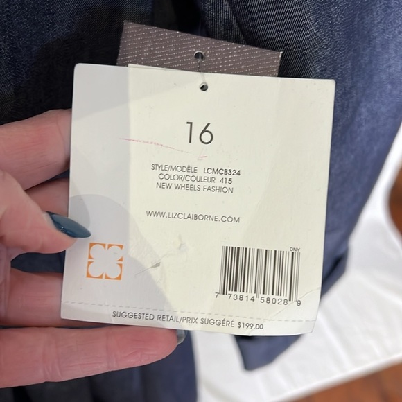 NWT Vintage Liz Claiborne Women's Button Down Dress Duster Coat - Picture 6 of 16